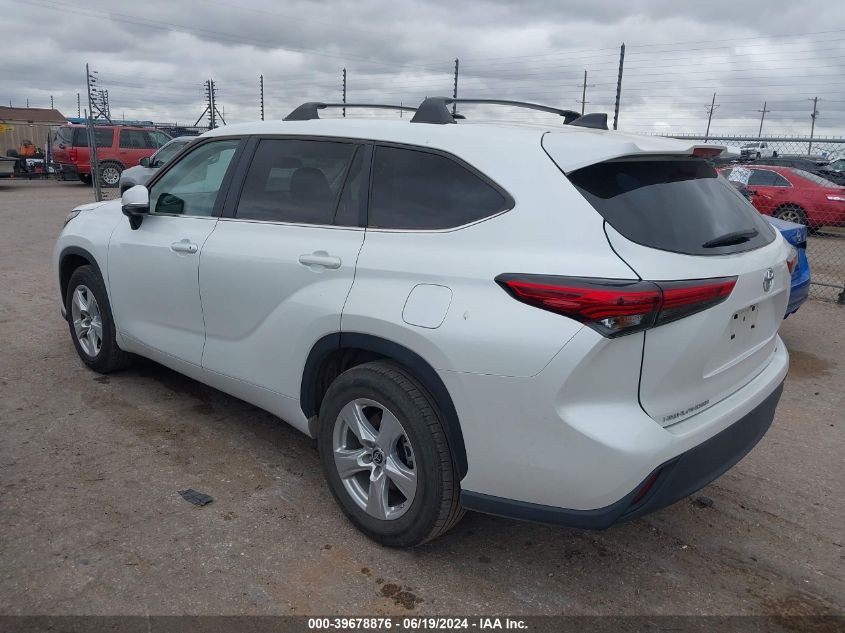 2023 Toyota Highlander L/Le/Xle/Limited/Platinum VIN: 5TDKDRAH8PS501389 Lot: 39678876