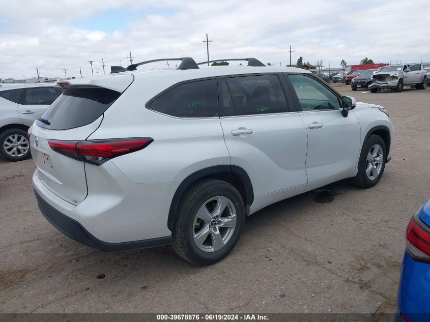 2023 Toyota Highlander L/Le/Xle/Limited/Platinum VIN: 5TDKDRAH8PS501389 Lot: 39678876