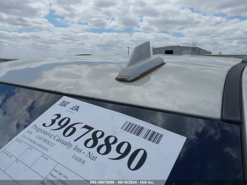 2016 CHEVROLET TAHOE LT - 1GNSKBKC4GR292058