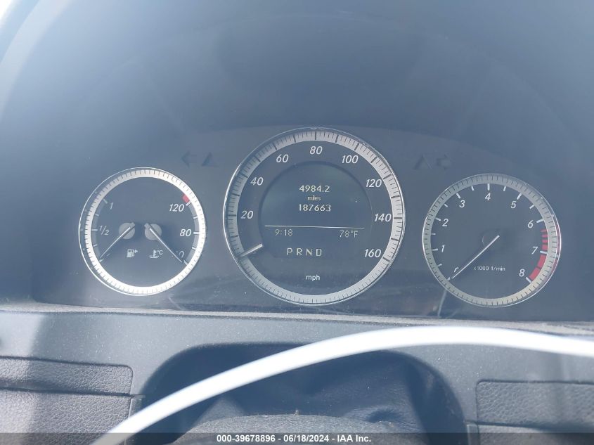 2009 Mercedes-Benz C 300 Luxury 4Matic/Sport 4Matic VIN: WDDGF81X59F206633 Lot: 39678896