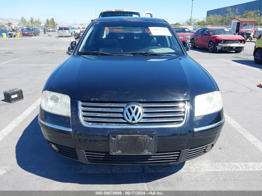 2001 Volkswagen Passat Gls V6 VIN: WVWPH63B71P088416 Lot: 39678899