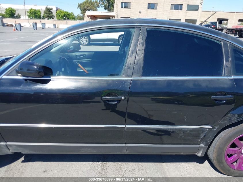 2001 Volkswagen Passat Gls V6 VIN: WVWPH63B71P088416 Lot: 39678899