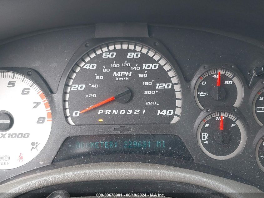 2003 Chevrolet Trailblazer VIN: 1GNDS13S432186818 Lot: 39678901