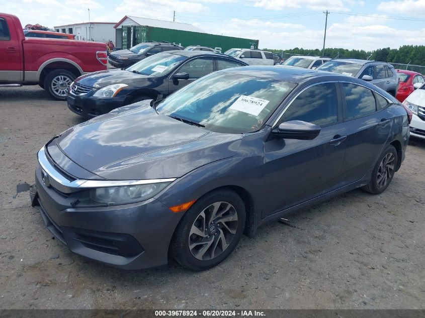 2018 Honda Civic Ex VIN: 2HGFC2F72JH541258 Lot: 39678924