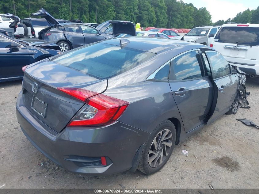 2018 Honda Civic Ex VIN: 2HGFC2F72JH541258 Lot: 39678924