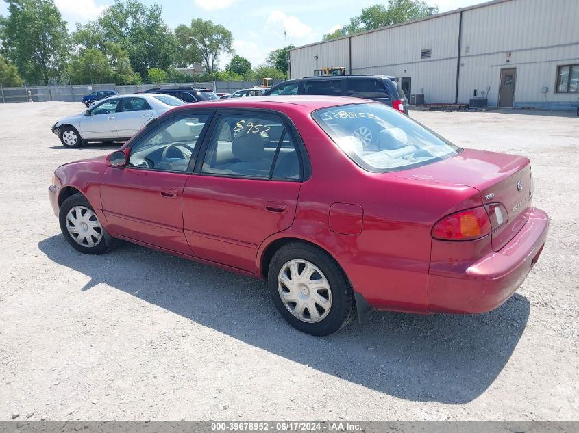 2002 Toyota Corolla Le VIN: 1NXBR12E32Z653801 Lot: 39678952