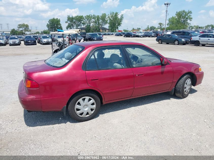 2002 Toyota Corolla Le VIN: 1NXBR12E32Z653801 Lot: 39678952