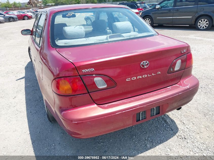 2002 Toyota Corolla Le VIN: 1NXBR12E32Z653801 Lot: 39678952