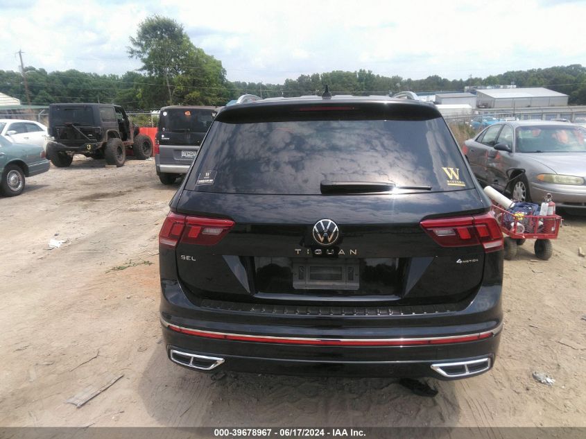 2022 VOLKSWAGEN TIGUAN 2.0T SEL R-LINE - 3VV4B7AX5NM006351