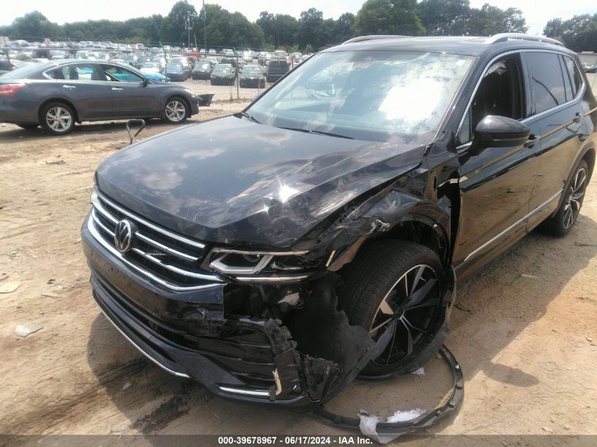 2022 Volkswagen Tiguan 2.0T Sel R-Line VIN: 3VV4B7AX5NM006351 Lot: 39678967