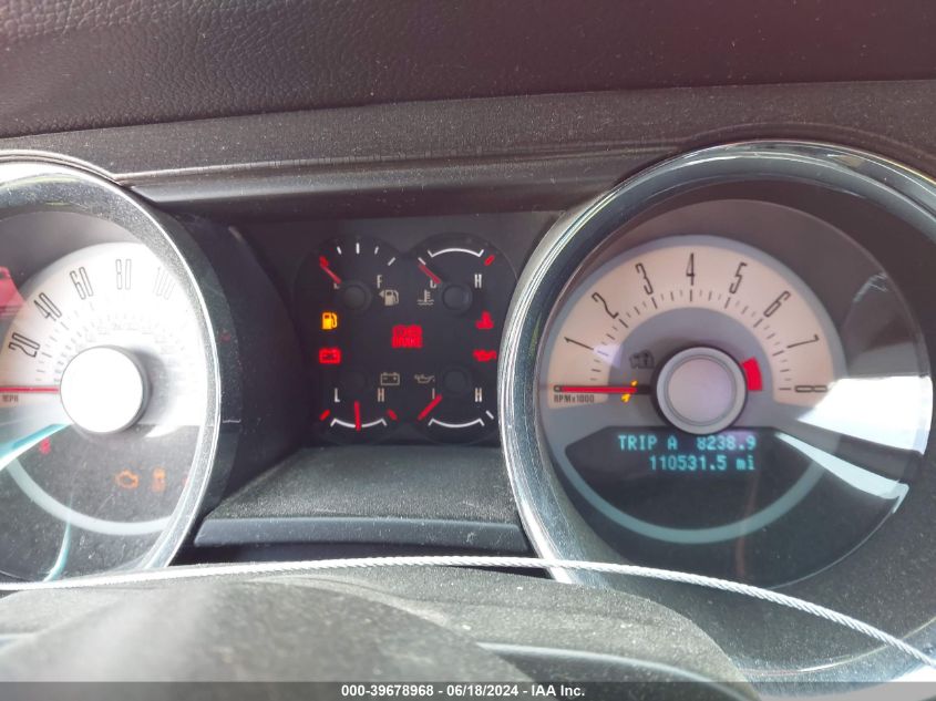 2012 Ford Mustang Gt Premium VIN: 1ZVBP8CF0C5275407 Lot: 39678968