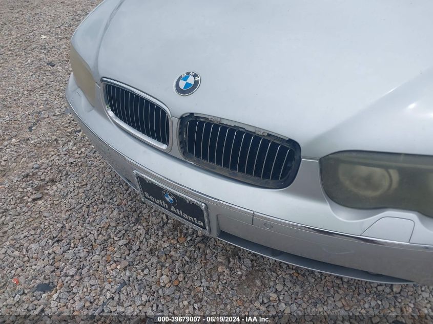 2004 BMW 745Li VIN: WBAGN63574DS52303 Lot: 39679007