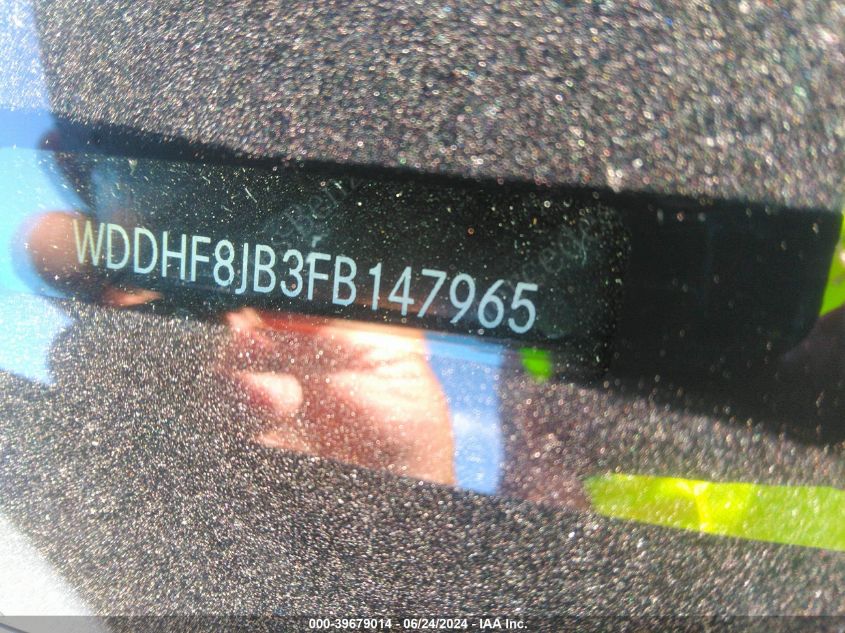 2015 Mercedes-Benz E 350 4Matic VIN: WDDHF8JB3FB147965 Lot: 39679014