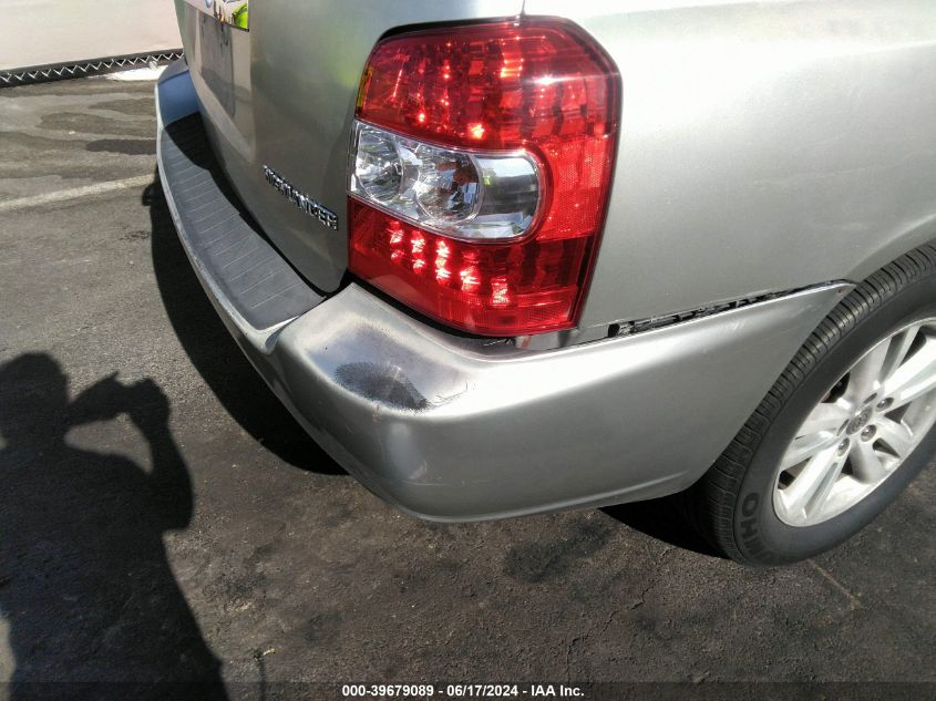 2006 Toyota Highlander Hybrid V6 VIN: JTEDW21A360011288 Lot: 39679089