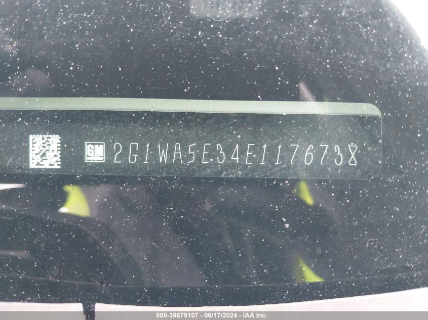 2014 Chevrolet Impala Limited Ls VIN: 2G1WA5E34E1176738 Lot: 39679107