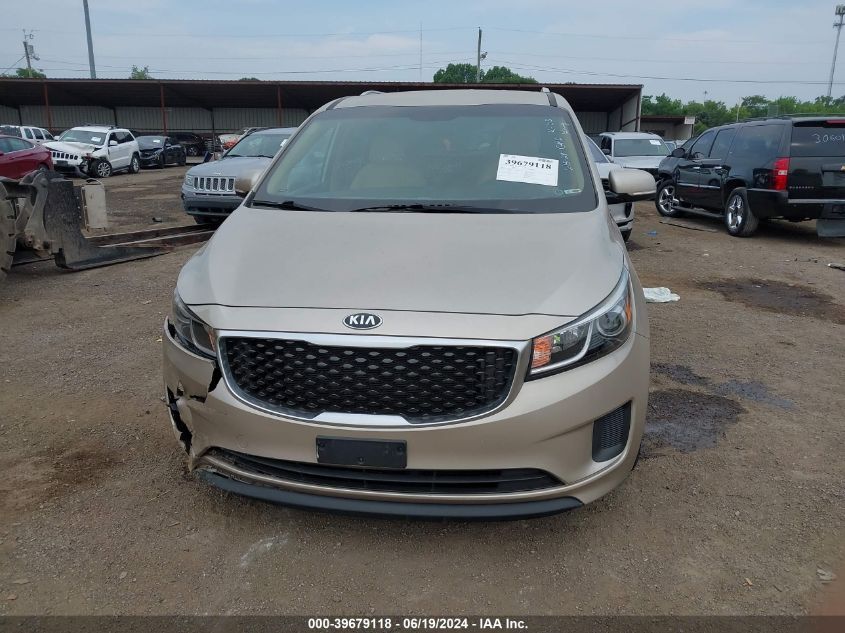 2016 Kia Sedona Lx VIN: KNDMB5C11G6183705 Lot: 39679118