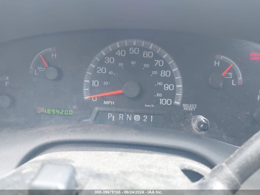 1999 Ford F-150 Lariat/Work Series/Xl/Xlt VIN: 1FTRF17W7XKB91601 Lot: 39679165