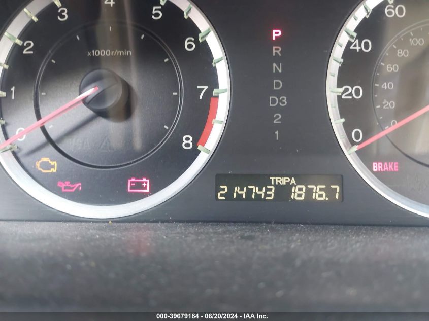 2010 Honda Accord 2.4 Ex-L VIN: 1HGCP2F87AA104158 Lot: 39679184