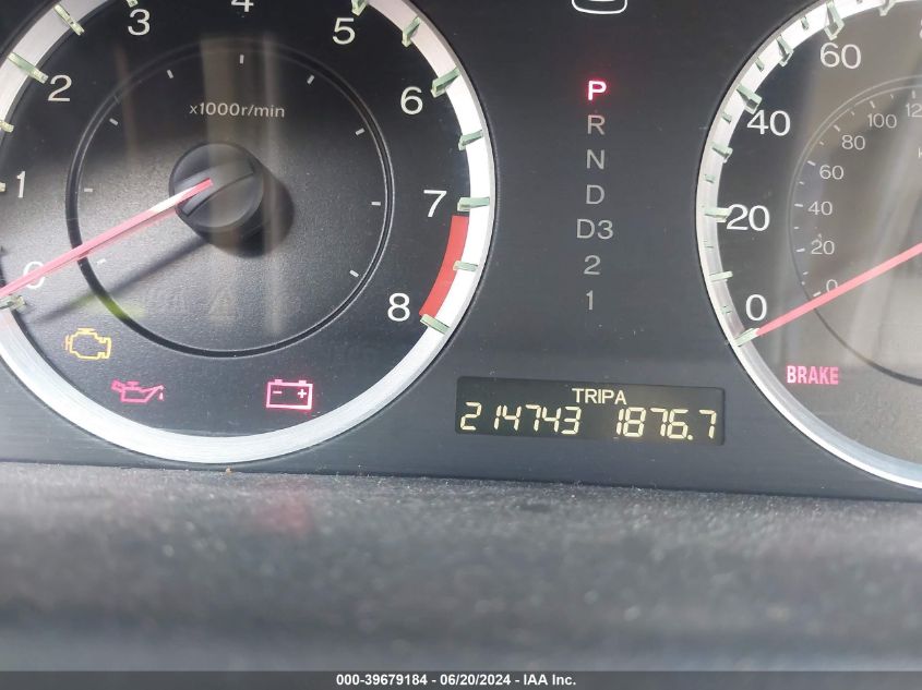 2010 Honda Accord 2.4 Ex-L VIN: 1HGCP2F87AA104158 Lot: 39679184