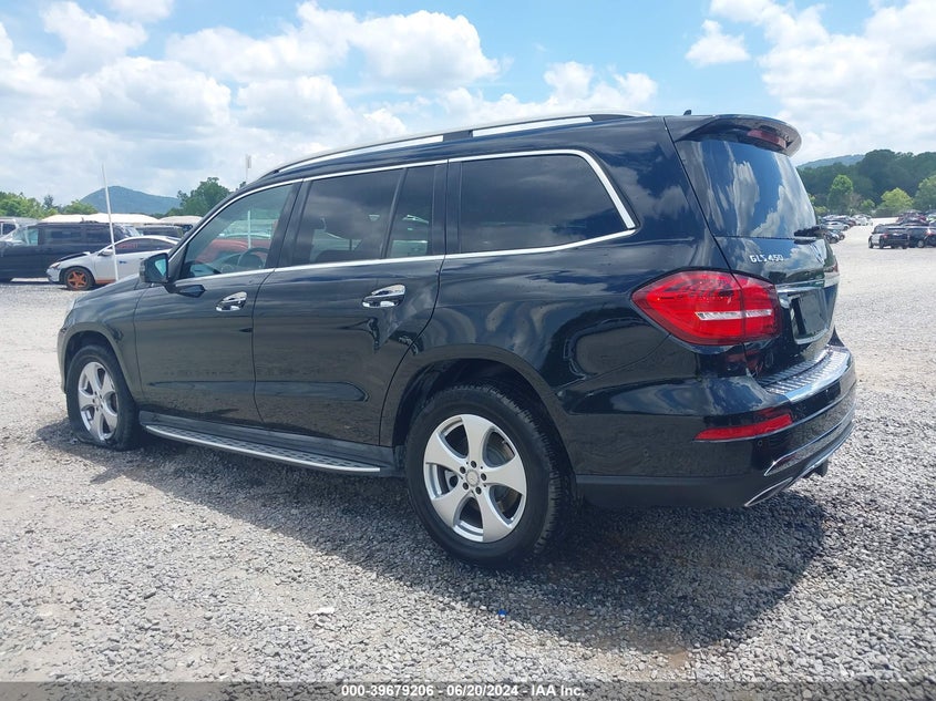 2017 Mercedes-Benz Gls 450 4Matic VIN: 4JGDF6EE0HA751480 Lot: 39679206