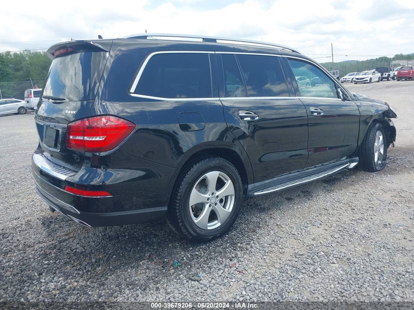 2017 Mercedes-Benz Gls 450 4Matic VIN: 4JGDF6EE0HA751480 Lot: 39679206