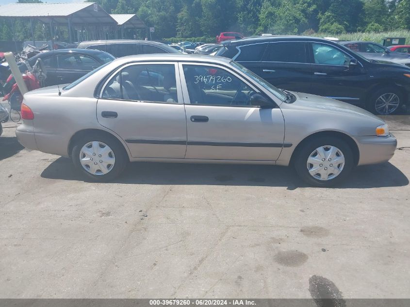 2002 Chevrolet Prizm VIN: 1Y1SK54802Z415460 Lot: 39679260