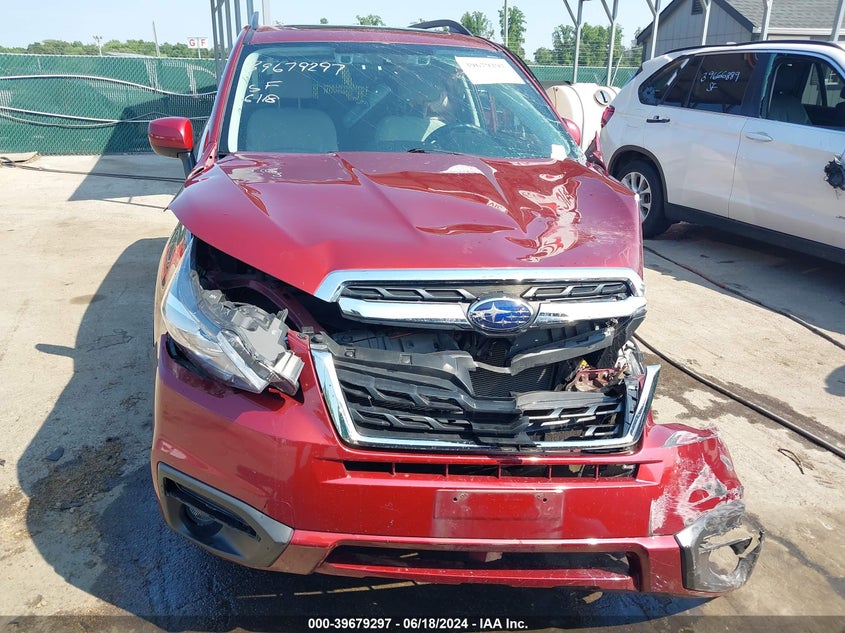 2018 Subaru Forester 2.5I Premium VIN: JF2SJAGC1JH512186 Lot: 39679297