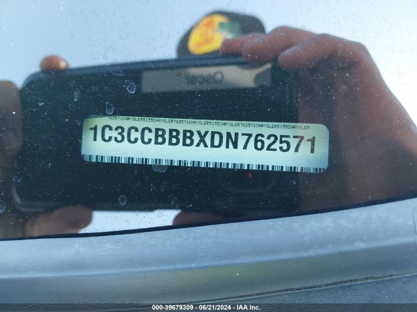 2013 Chrysler 200 Touring VIN: 1C3CCBBBXDN762571 Lot: 39679309