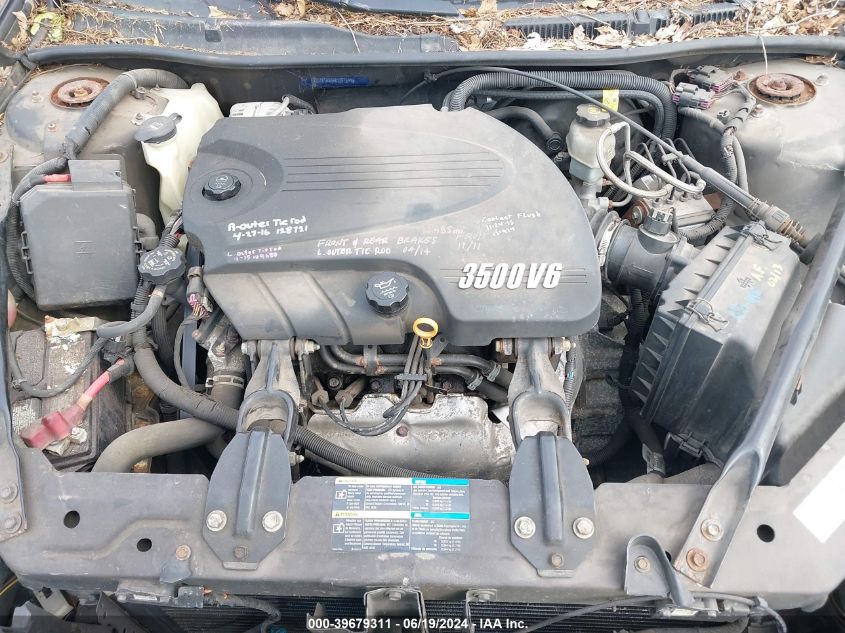 2008 Chevrolet Impala Lt VIN: 2G1WT58K581261699 Lot: 39679311