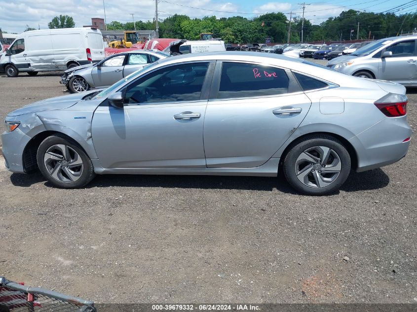 2019 Honda Insight Ex VIN: 19XZE4F52KE009392 Lot: 39679332