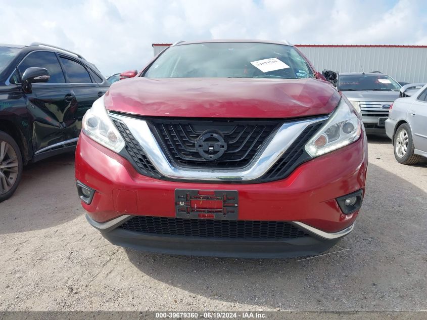 2017 Nissan Murano S/Sl/Sv/Platinum VIN: 5N1AZ2MG3HN168724 Lot: 39679360