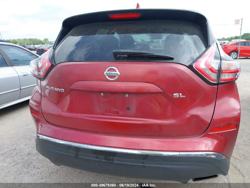 2017 Nissan Murano S/Sl/Sv/Platinum VIN: 5N1AZ2MG3HN168724 Lot: 39679360