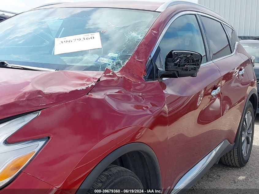 2017 Nissan Murano S/Sl/Sv/Platinum VIN: 5N1AZ2MG3HN168724 Lot: 39679360