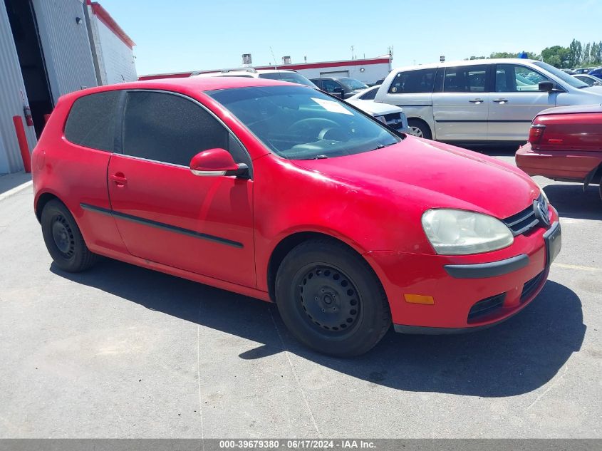 2007 Volkswagen Rabbit 2-Door VIN: WVWBR71K77W203434 Lot: 39679380