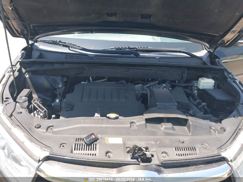 2015 Toyota Highlander Xle V6 VIN: 5TDJKRFH6FS167596 Lot: 39679410