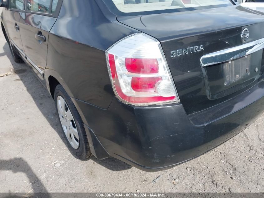 2010 Nissan Sentra 2.0S VIN: 3N1AB6AP2AL706794 Lot: 39679434