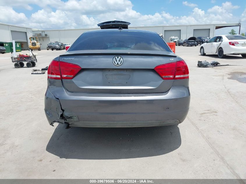 2013 Volkswagen Passat 2.5L Se VIN: 1VWBH7A31DC019886 Lot: 39679506