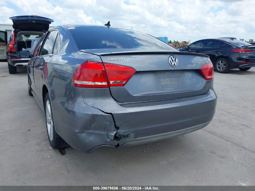 2013 Volkswagen Passat 2.5L Se VIN: 1VWBH7A31DC019886 Lot: 39679506