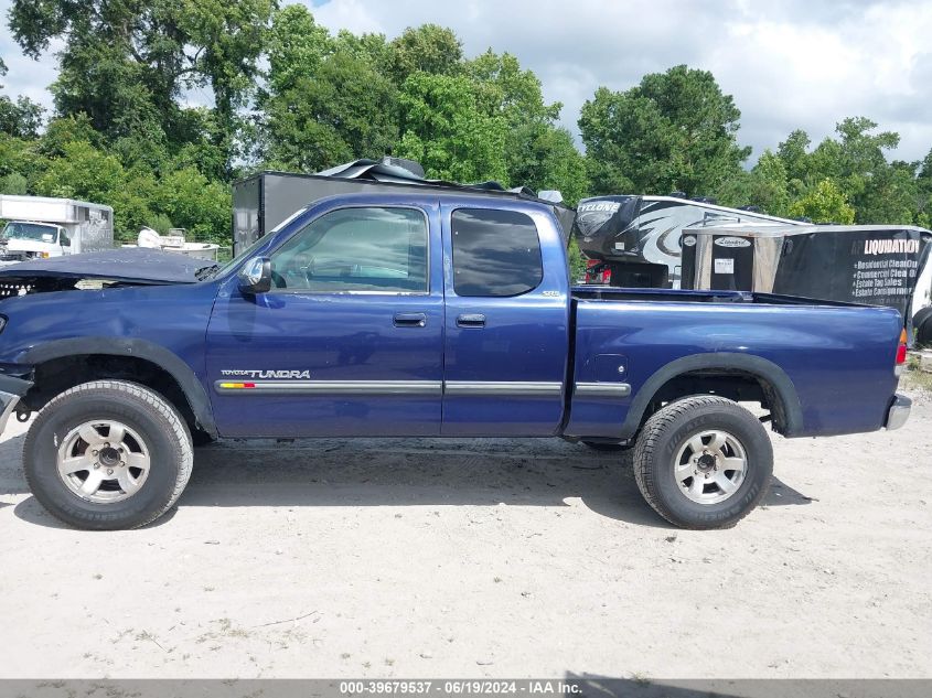 2000 Toyota Tundra Access Cab/Access Cab Sr5 VIN: 5TBRT3416YS122916 Lot: 39679537