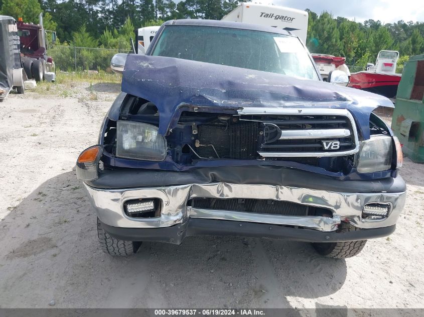 2000 Toyota Tundra Access Cab/Access Cab Sr5 VIN: 5TBRT3416YS122916 Lot: 39679537