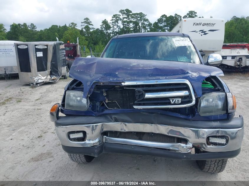 2000 Toyota Tundra Access Cab/Access Cab Sr5 VIN: 5TBRT3416YS122916 Lot: 39679537