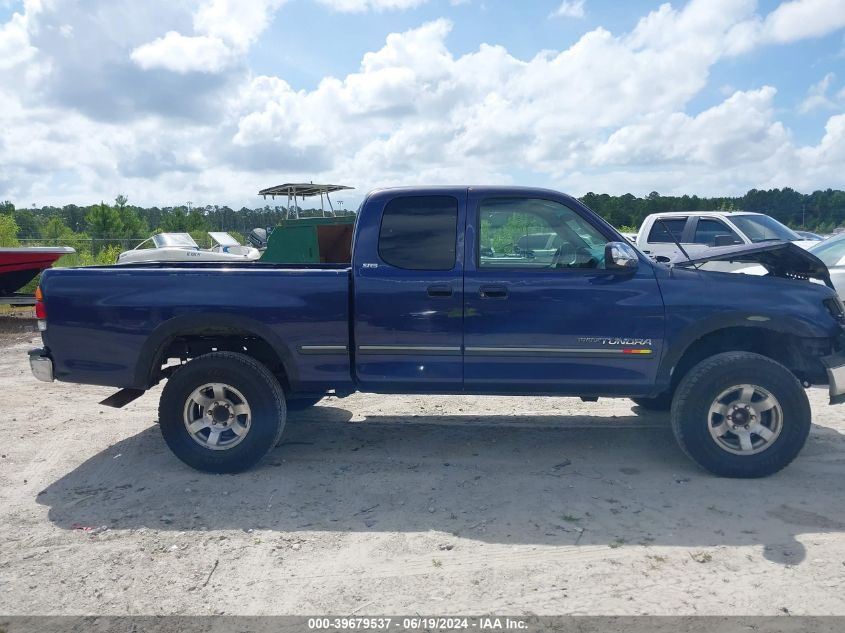 2000 Toyota Tundra Access Cab/Access Cab Sr5 VIN: 5TBRT3416YS122916 Lot: 39679537