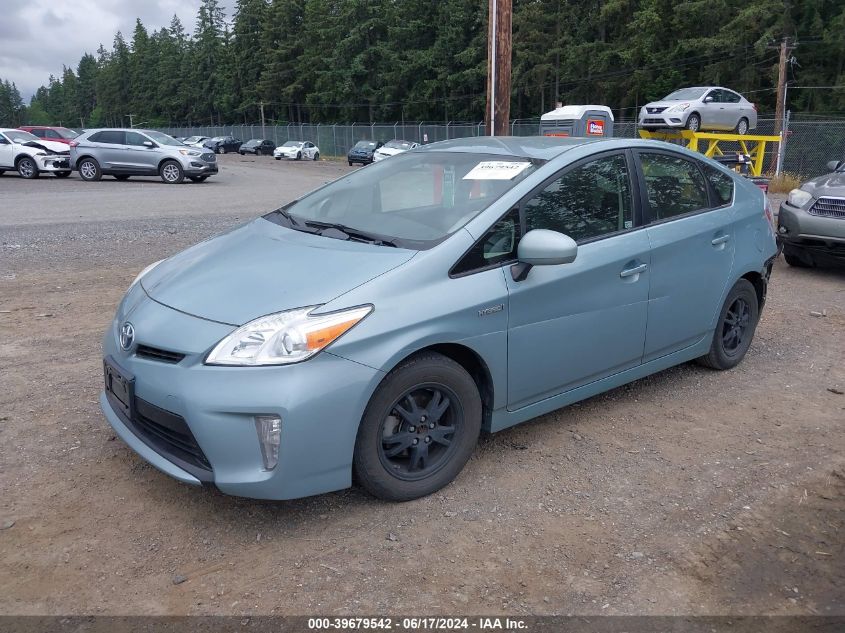 2014 Toyota Prius Three VIN: JTDKN3DU2E1774633 Lot: 39679542