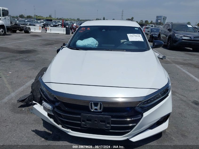 2021 Honda Accord Sport VIN: 1HGCV1F31MA074261 Lot: 39679628