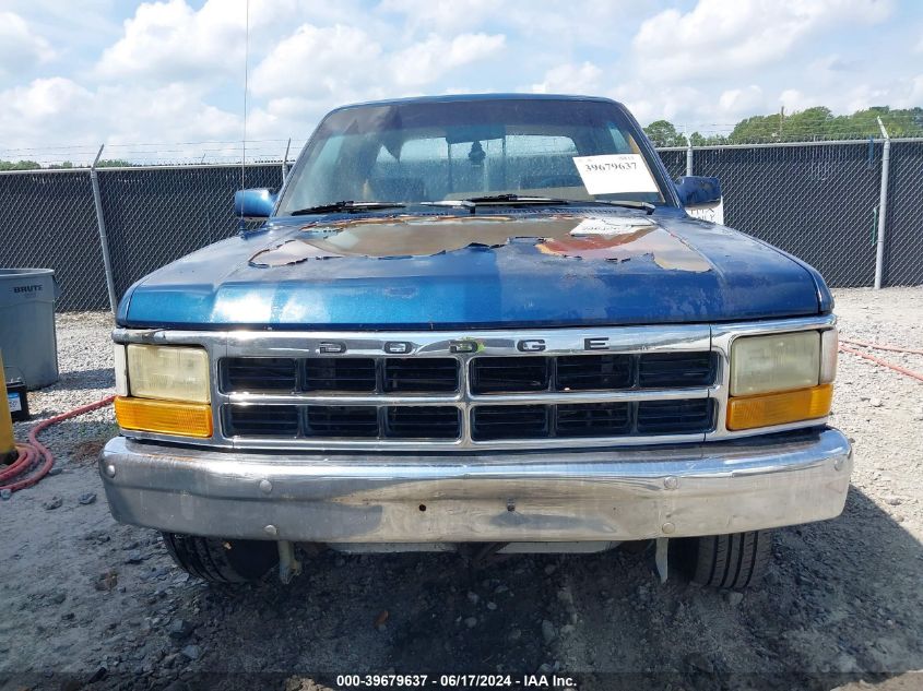 1993 Dodge Dakota VIN: 1B7GL23Y7PS102218 Lot: 39679637