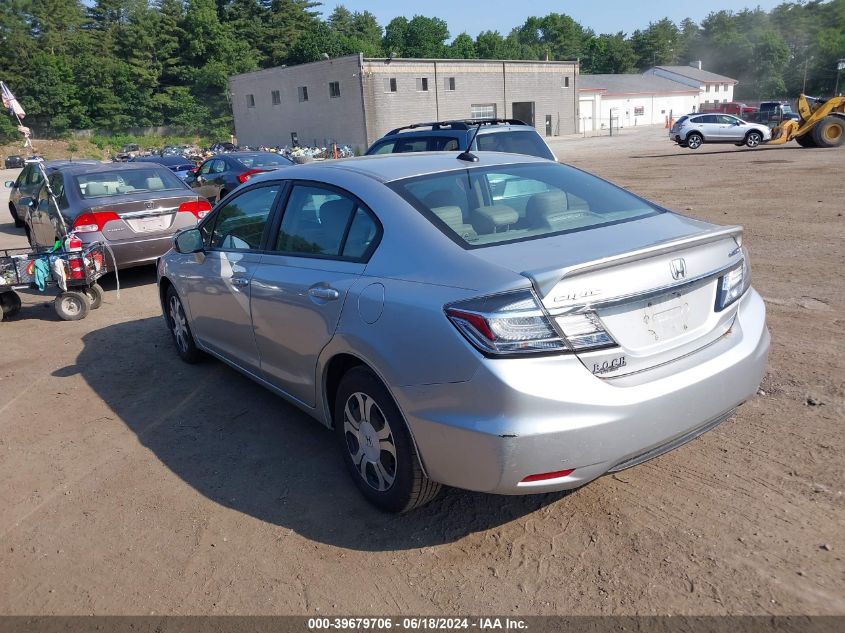 2014 Honda Civic Hybrid VIN: 19XFB4F33EE000280 Lot: 39679706