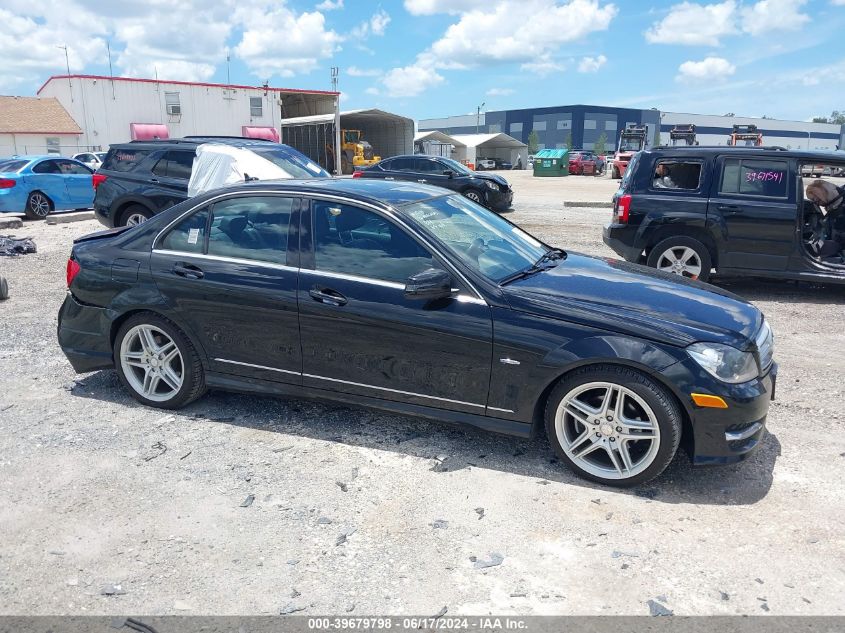 2012 Mercedes-Benz C 250 Luxury/Sport VIN: WDDGF4HB2CA613655 Lot: 39679798
