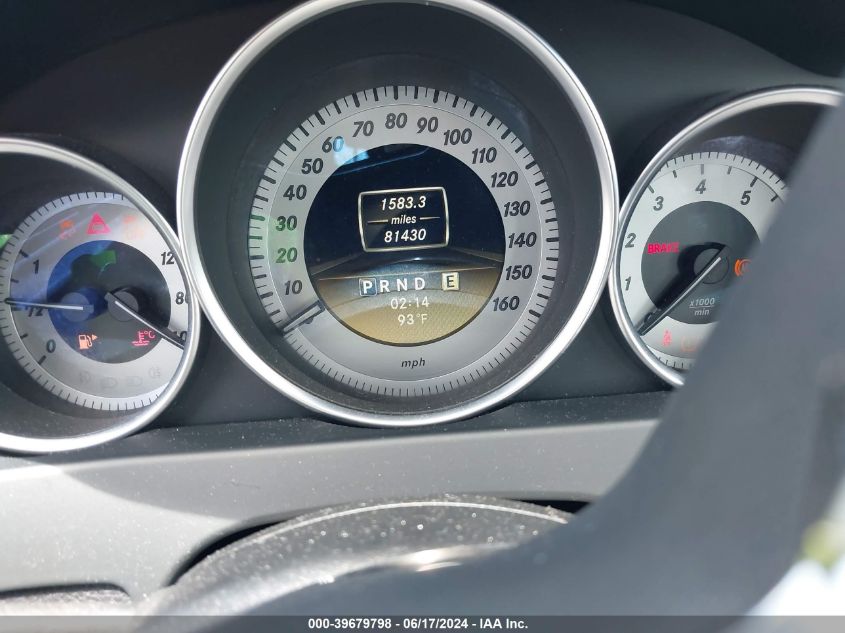 2012 Mercedes-Benz C 250 Luxury/Sport VIN: WDDGF4HB2CA613655 Lot: 39679798