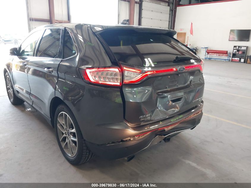 2016 Ford Edge Titanium VIN: 2FMPK4K92GBB57870 Lot: 39679830