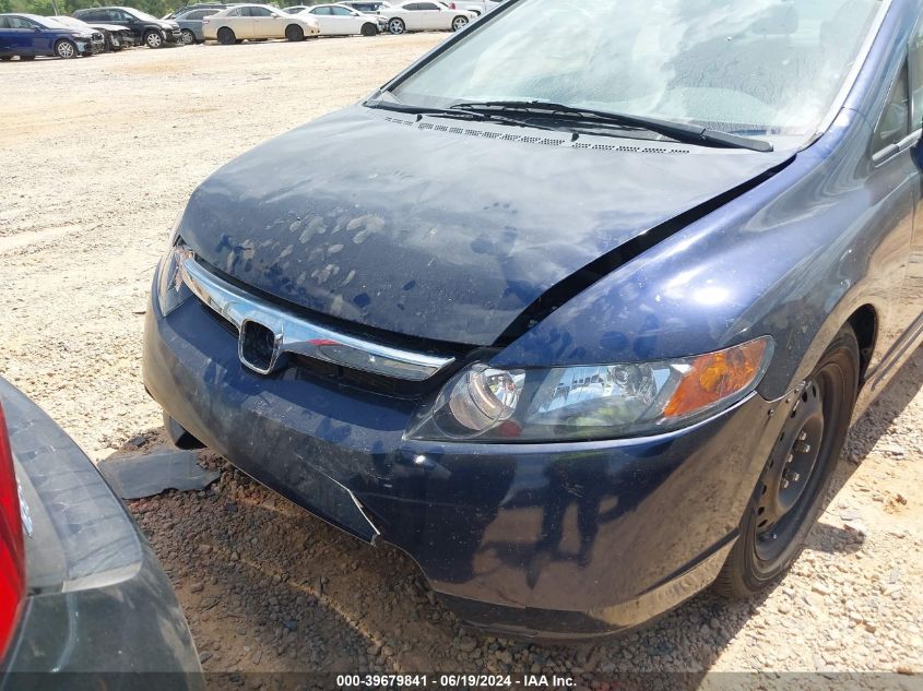 2008 Honda Civic Lx VIN: 2HGFA16578H527025 Lot: 39679841